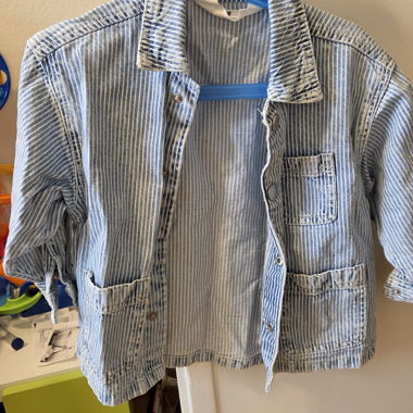 Giacca di jeans rigata per bambini H&M 92