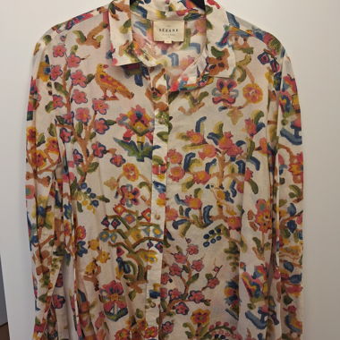 Sézane shirt with multicolour floral pattern