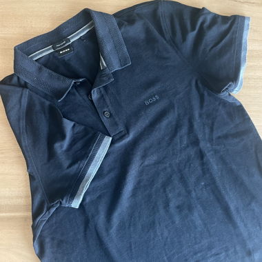 BOSS navy polo shirt