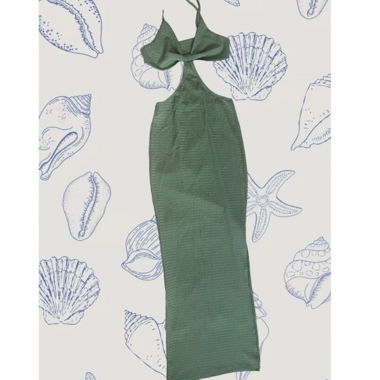 Grünes Sommerkleid