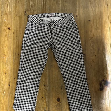 GUESS JEANS kariert schwarz, weiss VITAGE