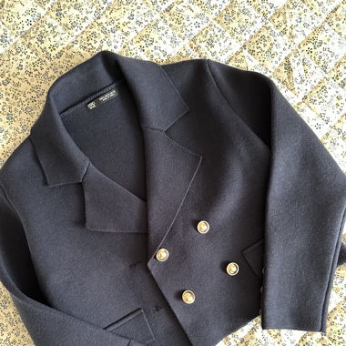 Navy blue blazer/crop jacket 