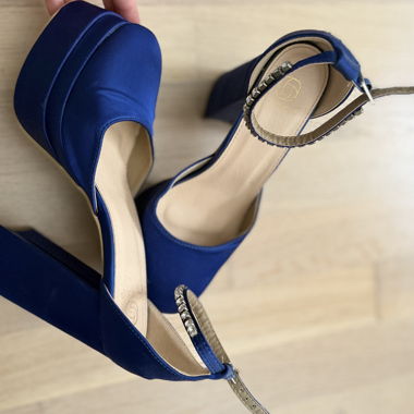 Sandali Blu con Tacco