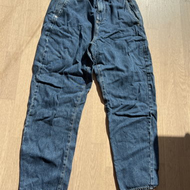 Blau Denim-Hose mit elastischem Bund