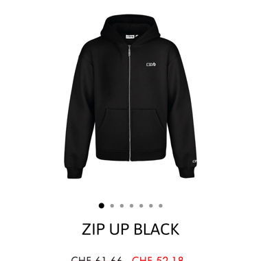 cusbclo zip up Jacke black