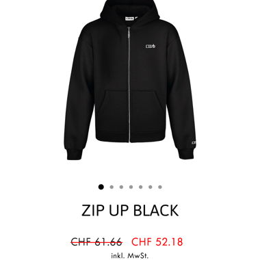 cusbclo zip up Jacke black