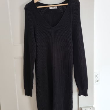Abito in maglia nero Pull&Bear Taglia S