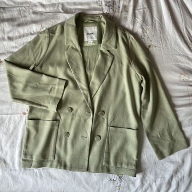 Blazer oversize verde menta