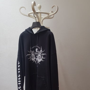 VETEMENTS BLACK LABEL OVERSIZED HOODIE