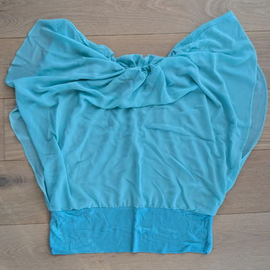 Blouse, sleeveless, turquoise