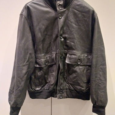 Dark Brown Leather Jacket Size 50