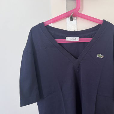Lacoste T-Shirt mit V-Ausschnitt
