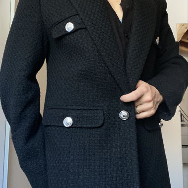 Tweeted black blazer, brand new