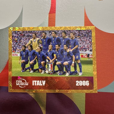 Carta del Museo della FIFA Italia 2006
