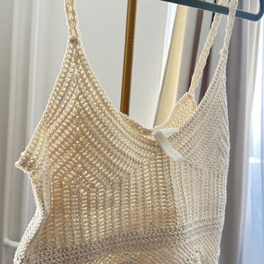 Gehäkeltes Stricktop M