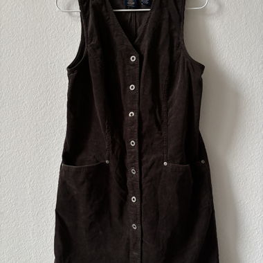 Vestito di jeans marrone
