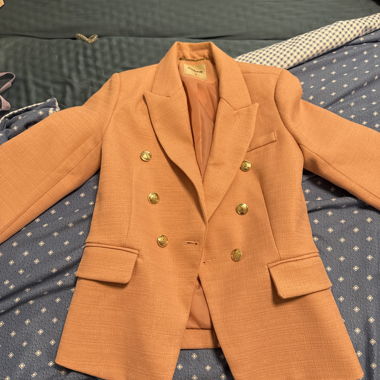 Blazer croisé orange