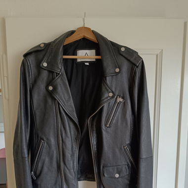 Lederjacke schwarz