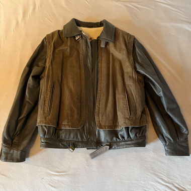 Veste en cuir vintage