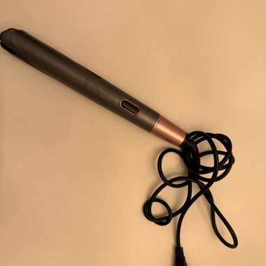 Piastra per capelli con piastre in ceramica, grigio/rosa oro