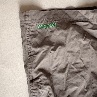 Reebok Laufshorts grau/gruen