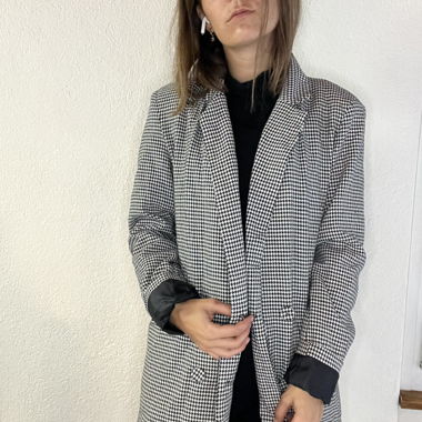blazer schwarz/weiss gr s