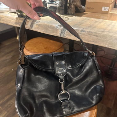 Mango black handbag 