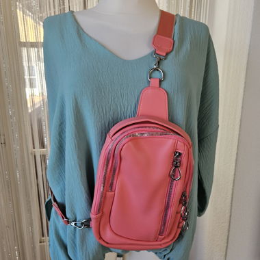 Crossbody Tasche in Koralle