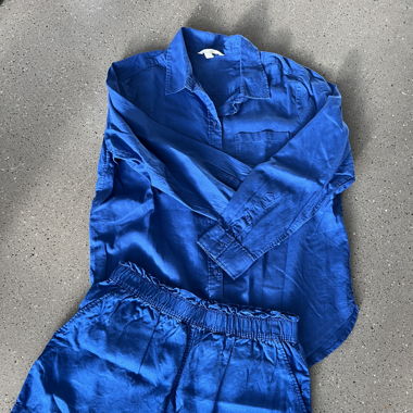 Leinen-Set Blau H&M