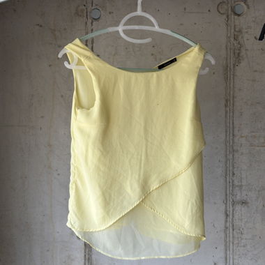Yellow Sleeveless Top