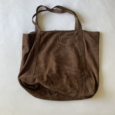 Borsa shopper in camoscio marrone Bechsöndergaard