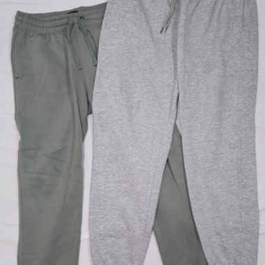 2 pz. Pantaloni della tuta "NUOVI" / Grigio Primark / Verde H&M