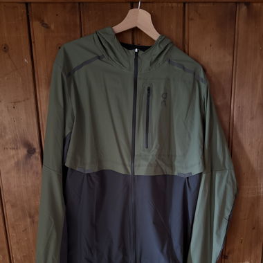 On running weather jacket