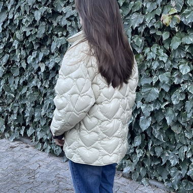 Giacca trapuntata Sandro con cuore