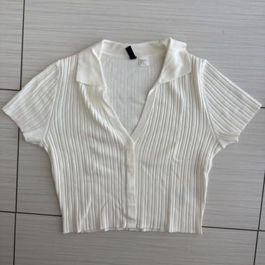 Maglia bianca a maniche corte