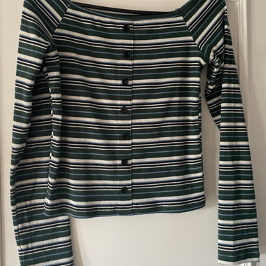 gestreiftes Langarmshirt