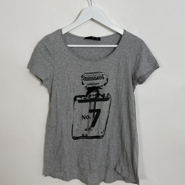 T-shirt graphique gris