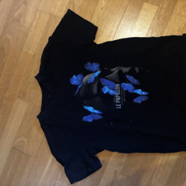 Schwarzes Papillon t-shirt XS