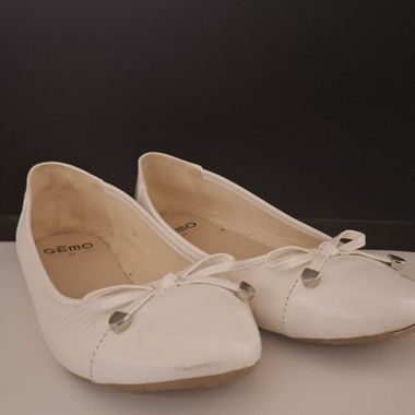 Ballerine bianche con fiocco GEMO