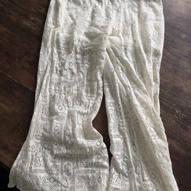 Pantalon en Dentelle Blanc