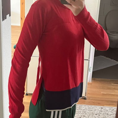 Roter Pullover