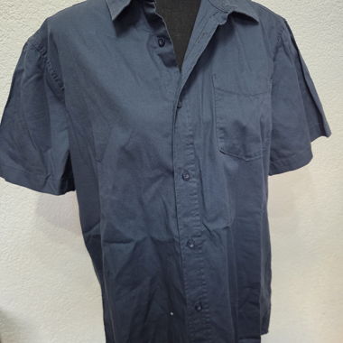 Camicia blu maniche corte
