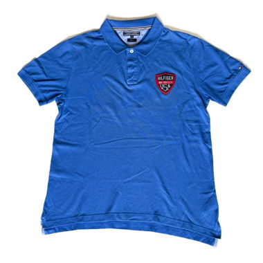 Vintage Y2K Tommy Hilfiger Polo Shirt blue (XL)