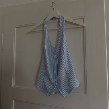 Gestreiftes Neckholder-Top