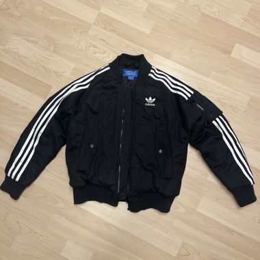 addidas padded bomber jacket