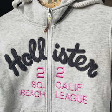 Hollister Kapuzenjacke grau Gr. M