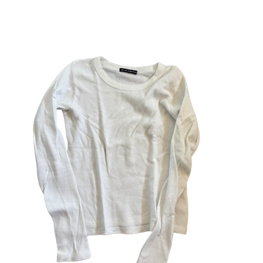 Weisses Langarmshirt