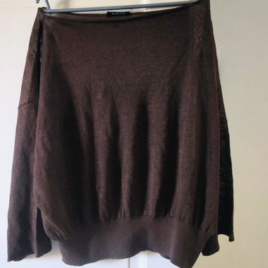 Brown long sleeve top