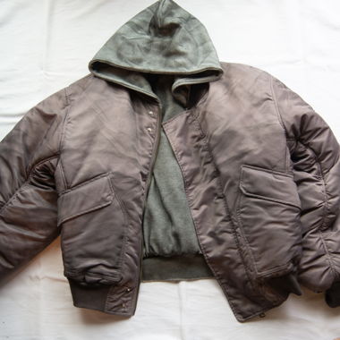 No Faith Studios Reversible Waffle Bomber Jacket