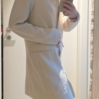 Cream Longline Coat